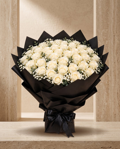 The Midnight Pearl Bouquet