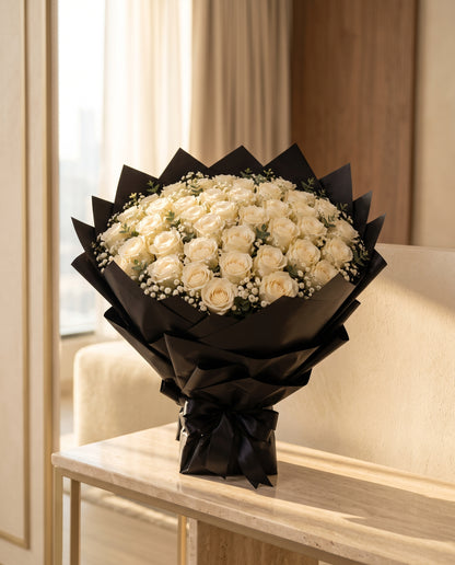The Midnight Pearl Bouquet